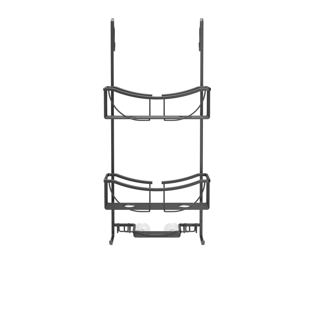 VENUS 3 Tier Over the Door Shower Caddy - Black